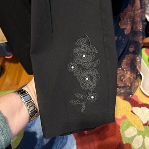 Black Embroidered women’s Pants